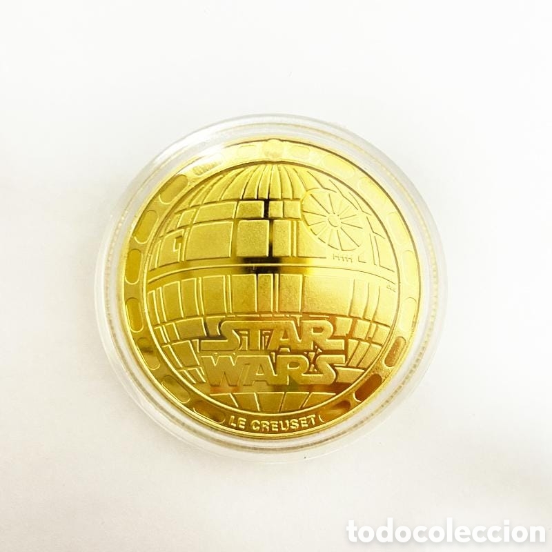 Trofeos y medallas: Moneda Star Wars Maestro Yoda - Foto 2