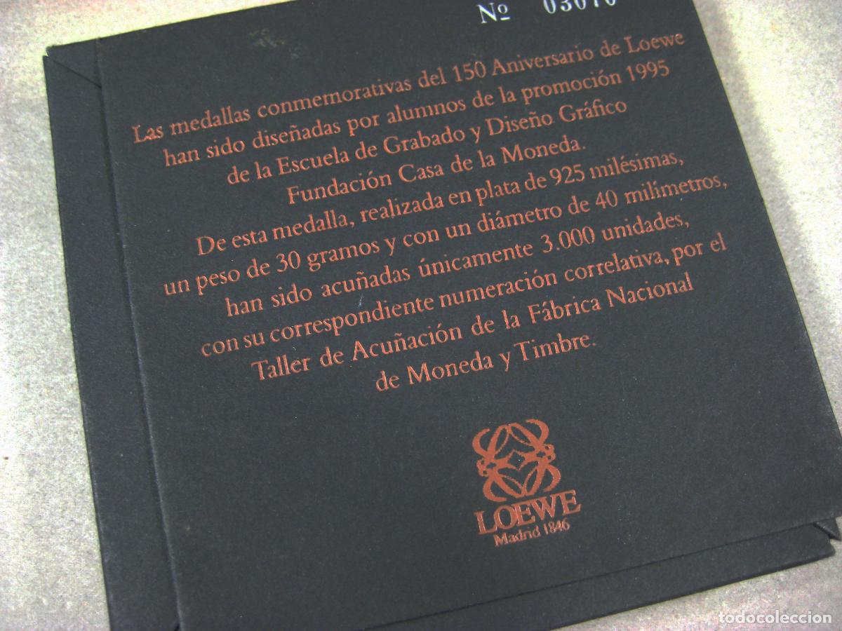 Trofeos y medallas: MEDALLA DE PLATA DEL 150 ANIVERSARIO DE LOEWE - Foto 2