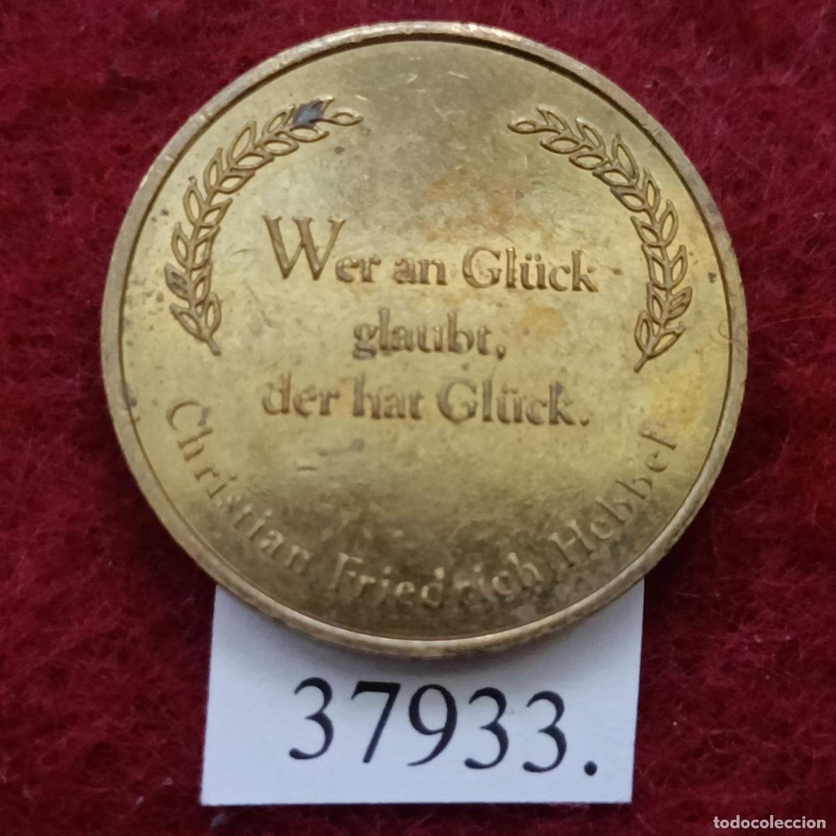 Trofeos y medallas: Ficha, Viel Gluck , token, jeton. - Foto 2