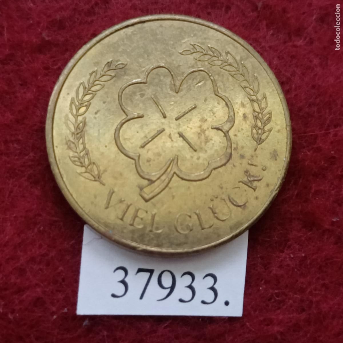 Trofeos y medallas: Ficha, Viel Gluck , token, jeton. - Foto 1