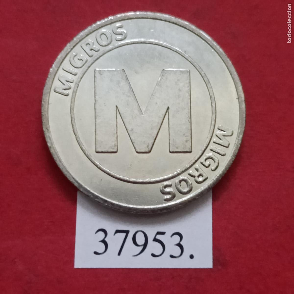Trofeos y medallas: Ficha Supermercado, M, Migros, token, jet&oacute;n - Foto 2