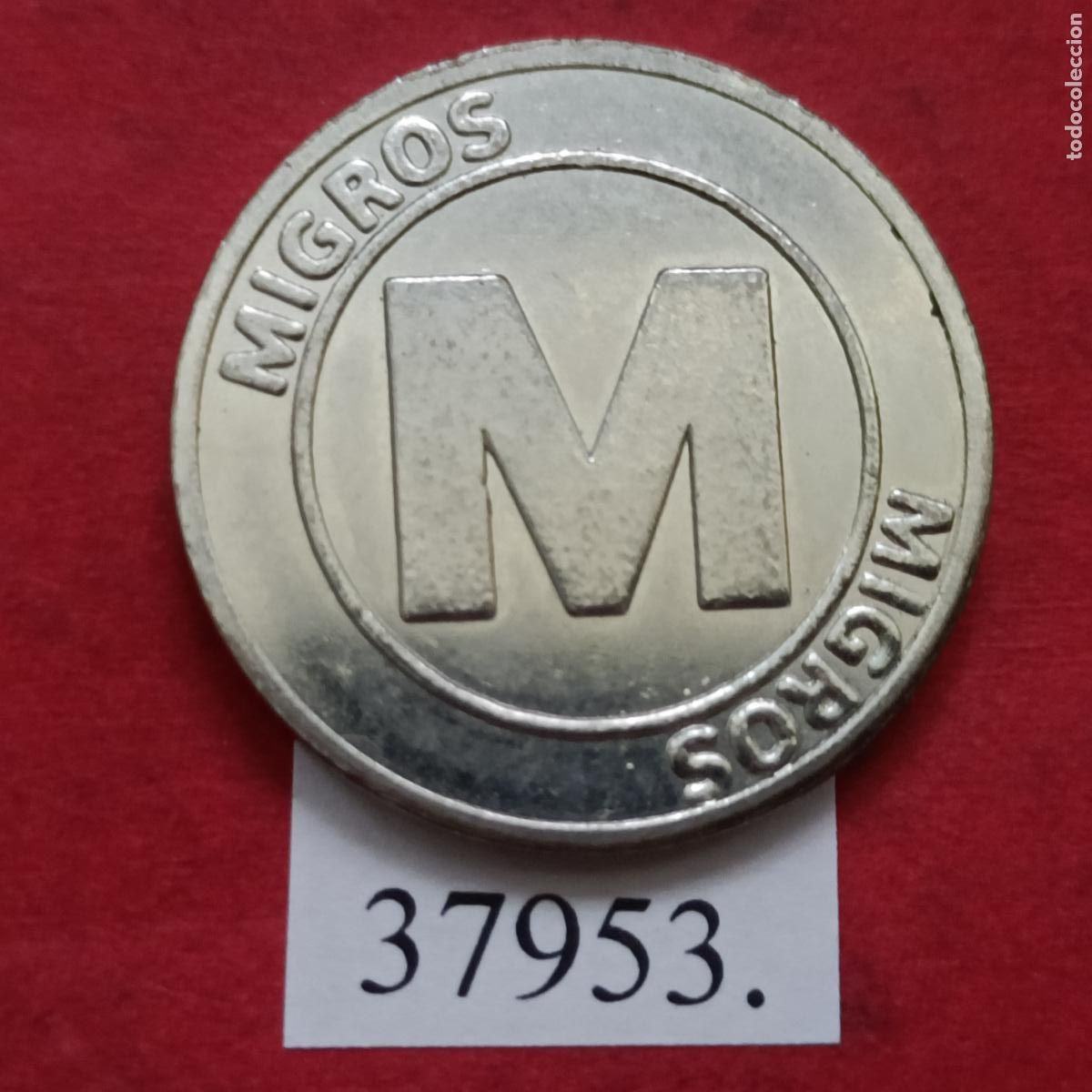 Trofeos y medallas: Ficha Supermercado, M, Migros, token, jet&oacute;n - Foto 1