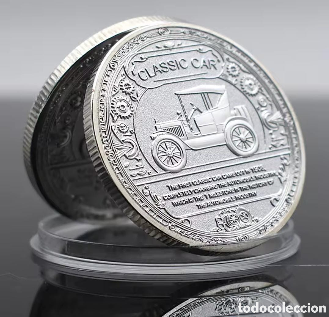 Trofeos y medallas: Moneda Conmemorativa Packard Eight 1933 - Foto 2