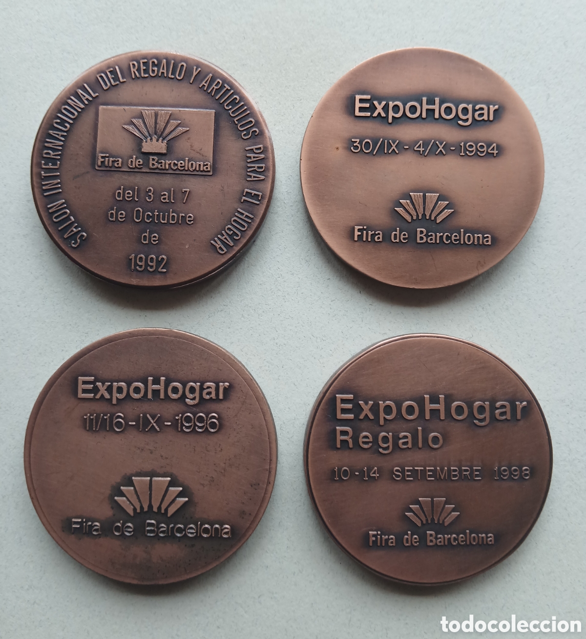 Trofeos y medallas: 4 Medallas EXPOHOGAR en Bronce. - Foto 2