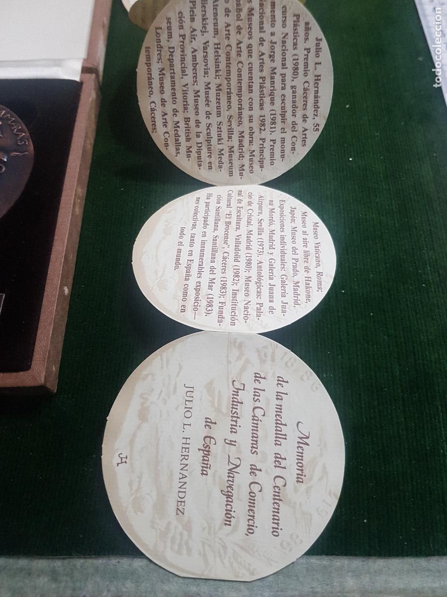 Trofeos y medallas: MEDALLA CENTENARIO DE LAS CAMARAS DE COMERCIO INDUSTRIA Y NAVEGACION - Foto 4