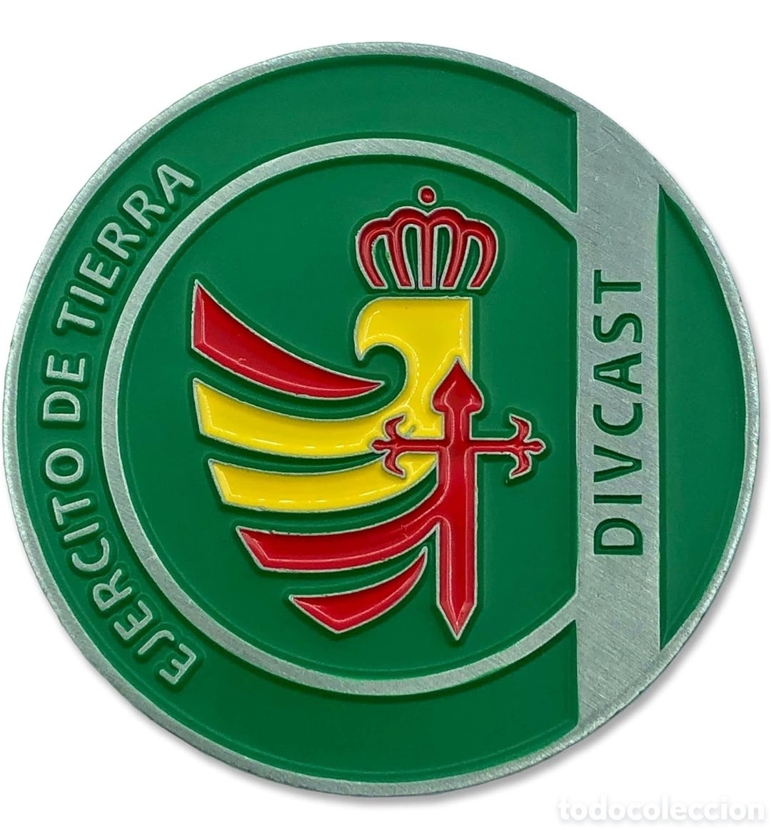 Trofeos y medallas: Moneda de Desaf&iacute;o Divisi&oacute;n Castillejos - Ej&eacute;rcito de Tierra - Foto 1