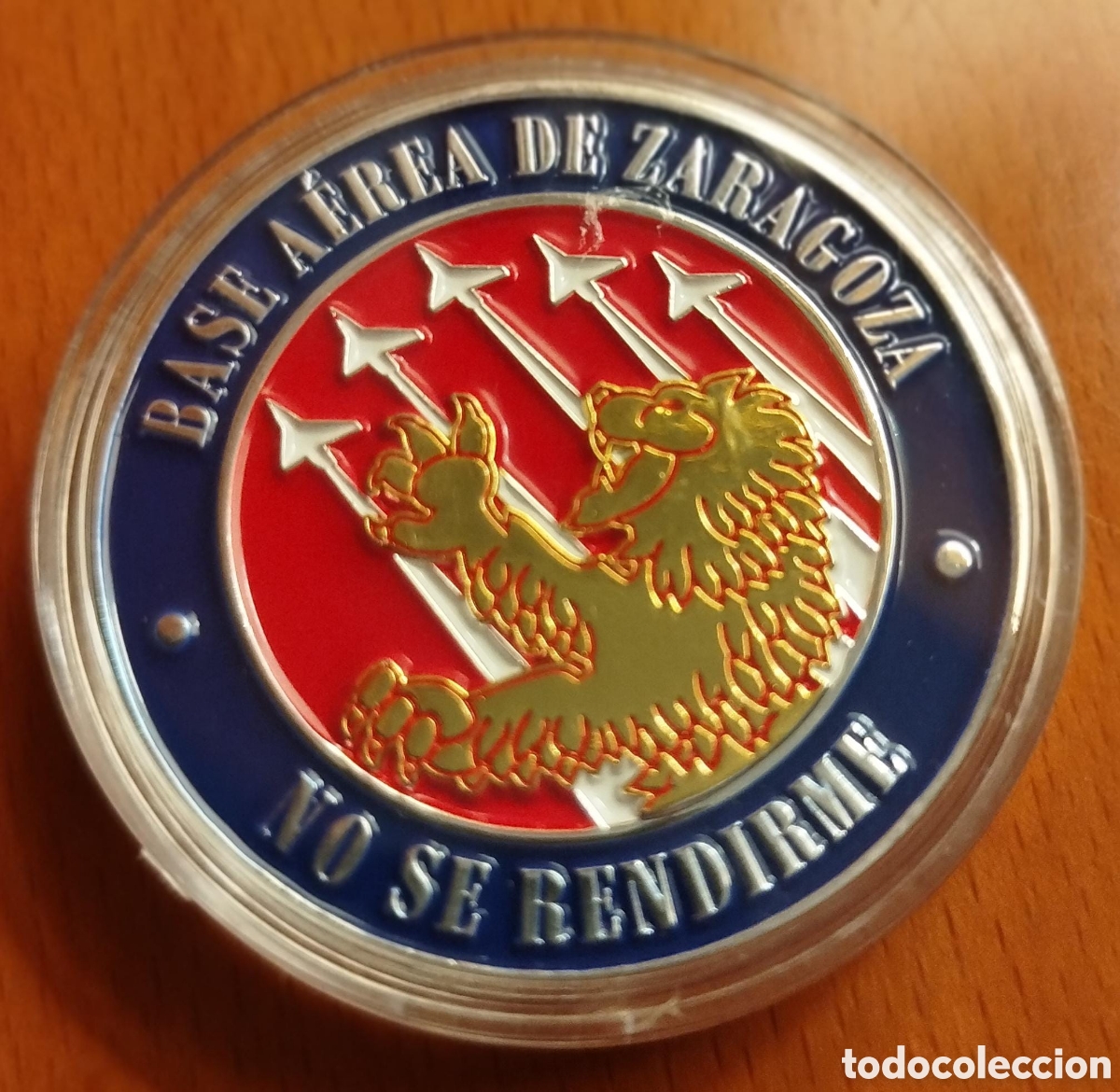 Trofeos y medallas: Moneda Militar Base A&eacute;rea de Zaragoza - Ej&eacute;rcito del Aire y del Espacio - Foto 2