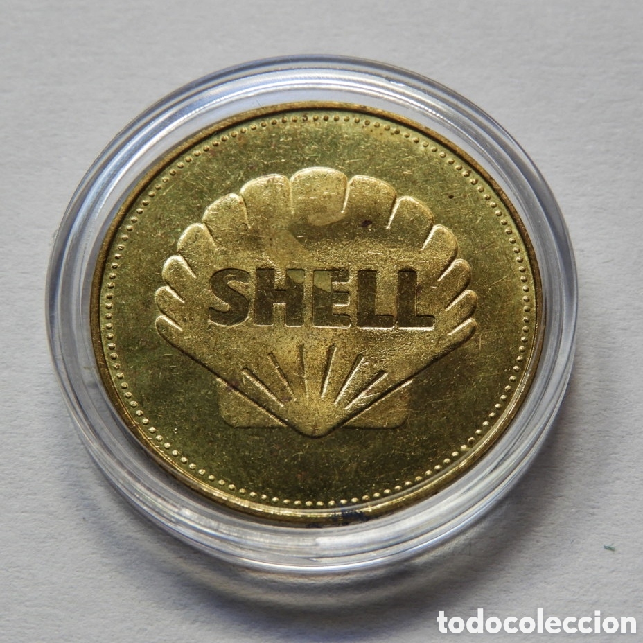 Trofeos y medallas: Moneda Misi&oacute;n Gemini 8 - Armstrong y Scott - Shell 1966 - Foto 2