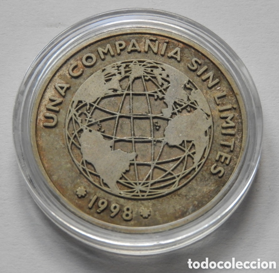 Trofeos y medallas: Moneda Telef&oacute;nica 1998 - Ampliaci&oacute;n de Capital - Foto 2