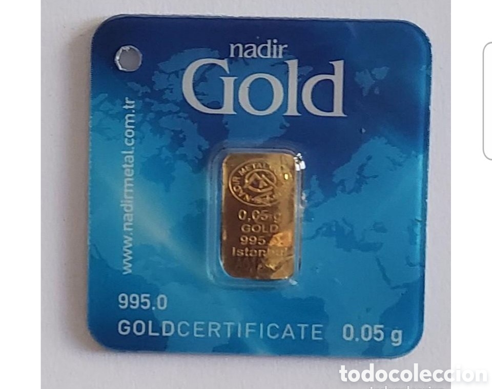 Trofeos y medallas: Mini Lingote de oro precintado - Foto 1