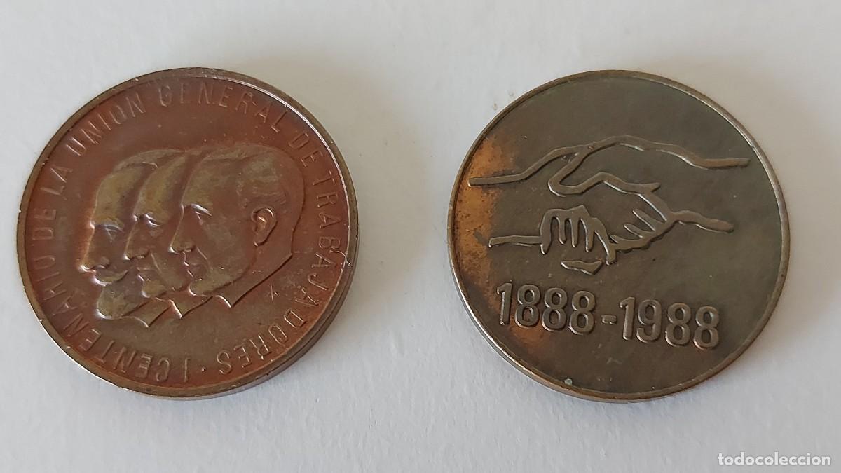 Trofeos y medallas: MONEDAS CENTENARIO UGT - Foto 1