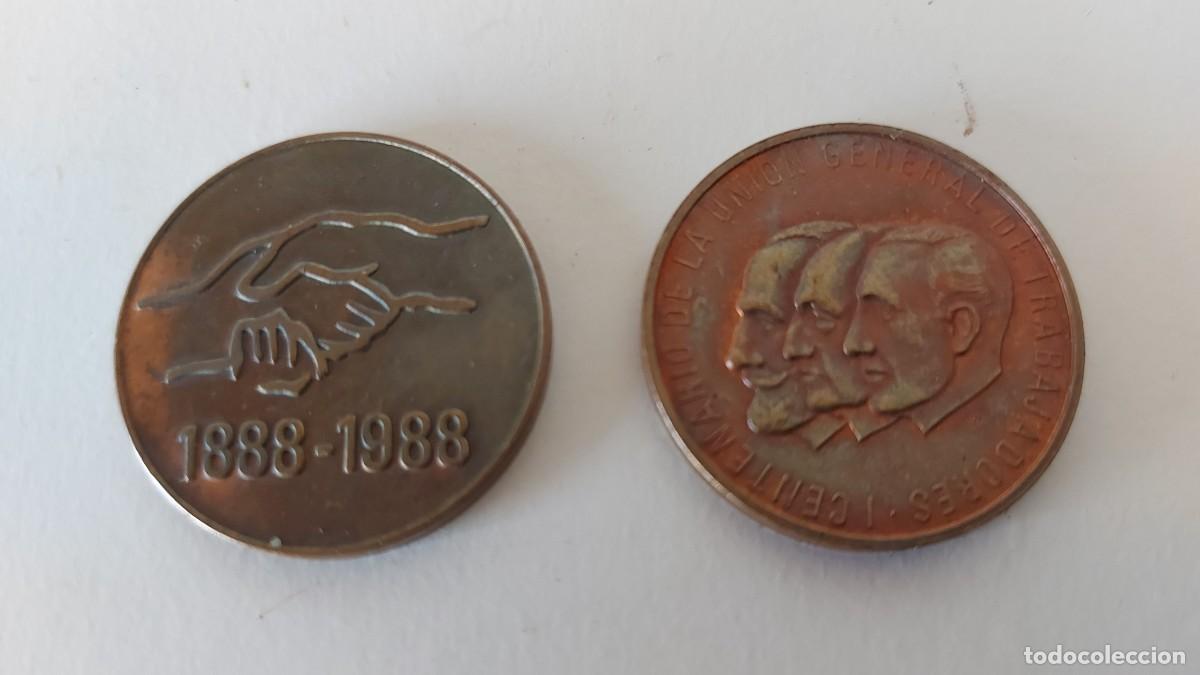 Trofeos y medallas: MONEDAS CENTENARIO UGT - Foto 2