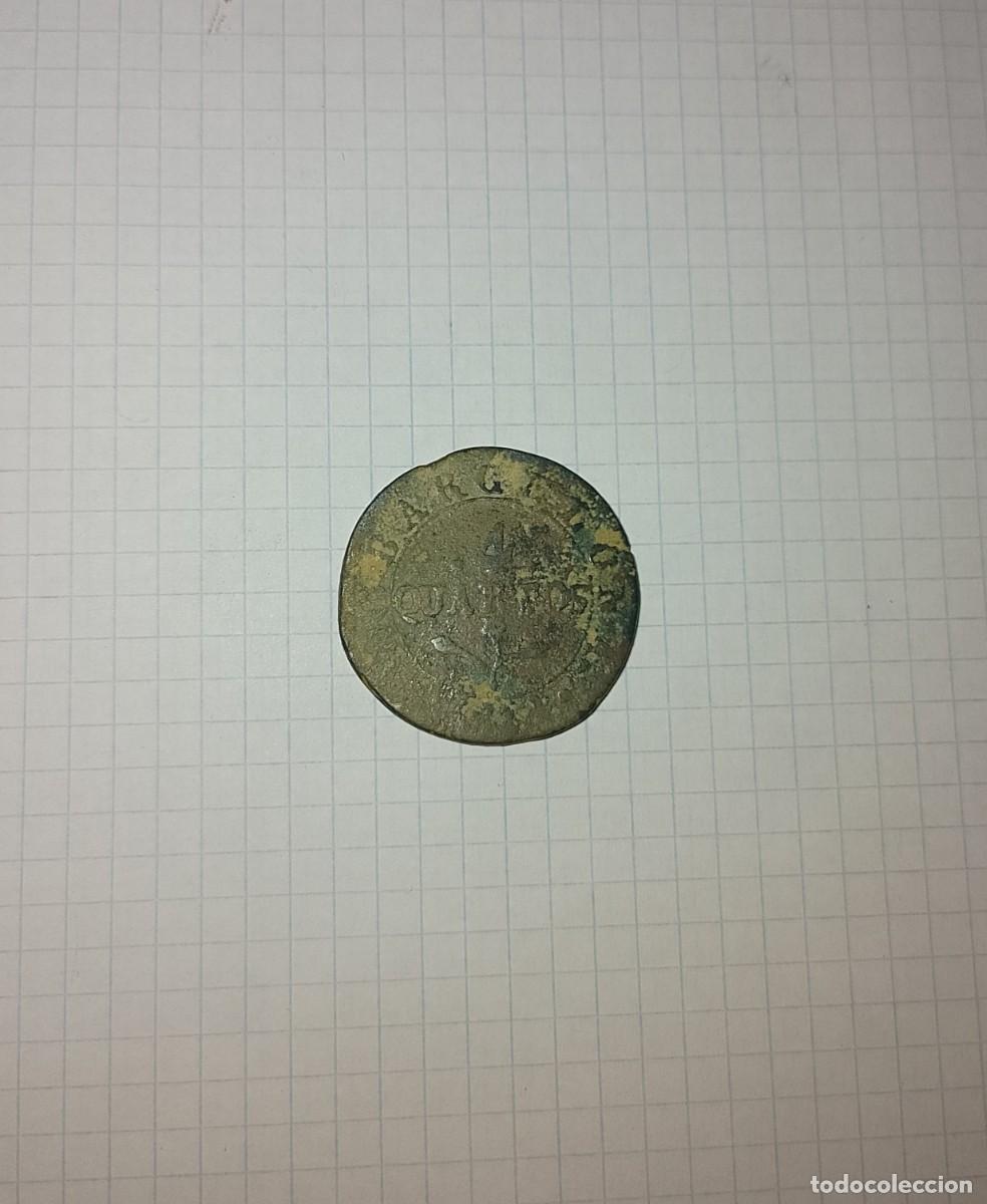 Trofeos y medallas: Moneda de 4 cuartos, Barcelona, &iquest;1812? - Foto 2