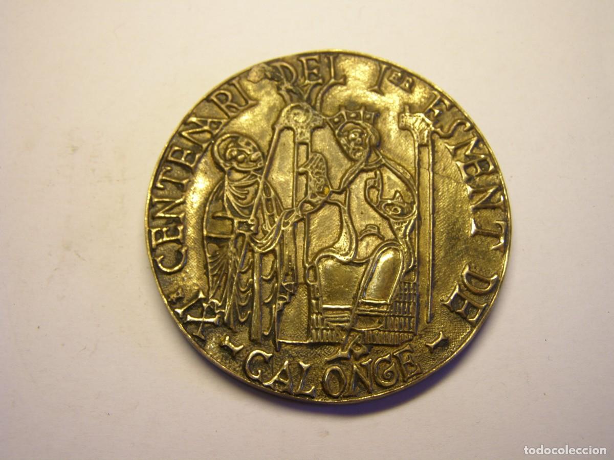 Trofeos y medallas: Medalla del XI centenario de Calonge, a&ntilde;o 1981. - Foto 1