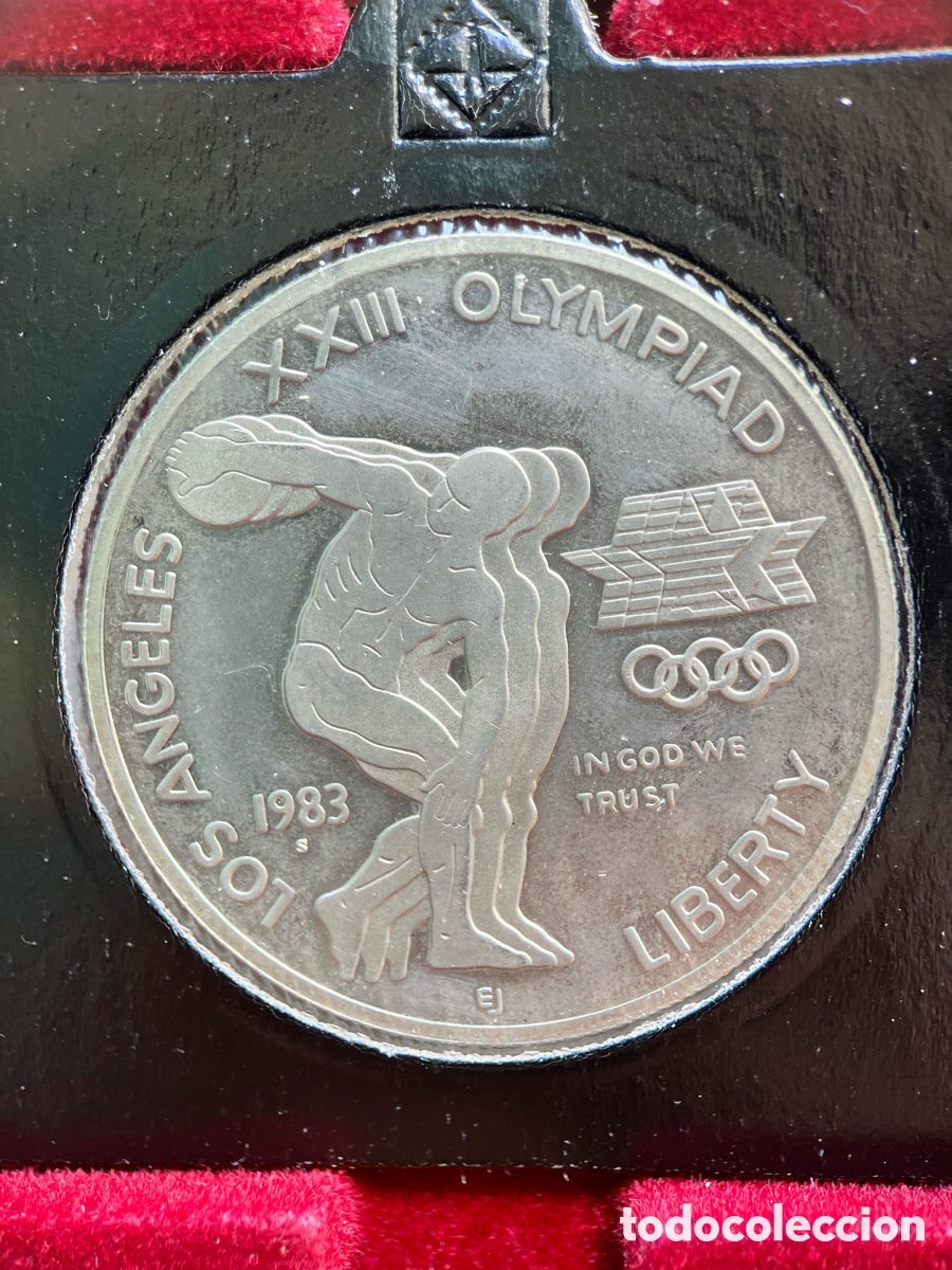 Trofeos y medallas: 1 D&oacute;lar XIII Olympiad Los Angeles - Foto 2