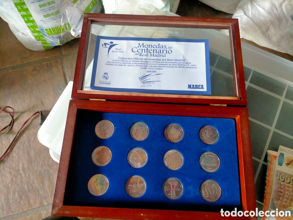 Trofeos y medallas: MONEDAS CENTENARIO REAL MADRID jj - Foto 4