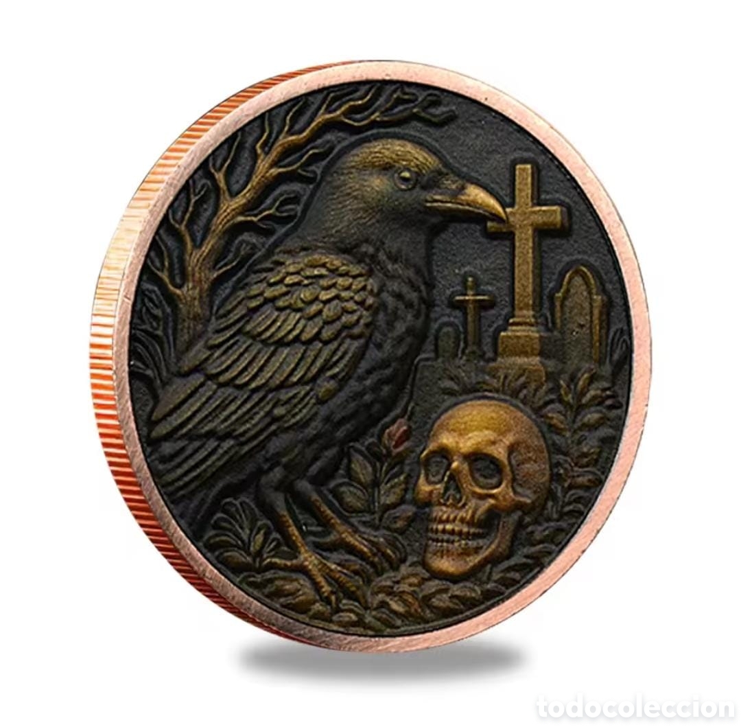 Trofeos y medallas: Moneda Conmemorativa Halloween 2025 - Foto 3