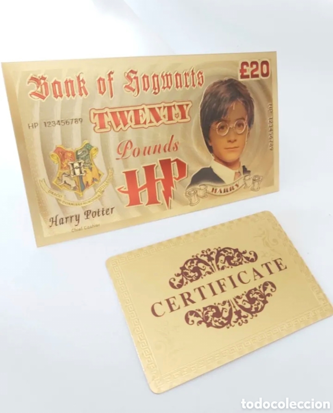 Trofeos y medallas: PRECIOSO BILLETE DE HARRY POTTER EDICI&Oacute;N LIMITADA. REF S6 - Foto 2