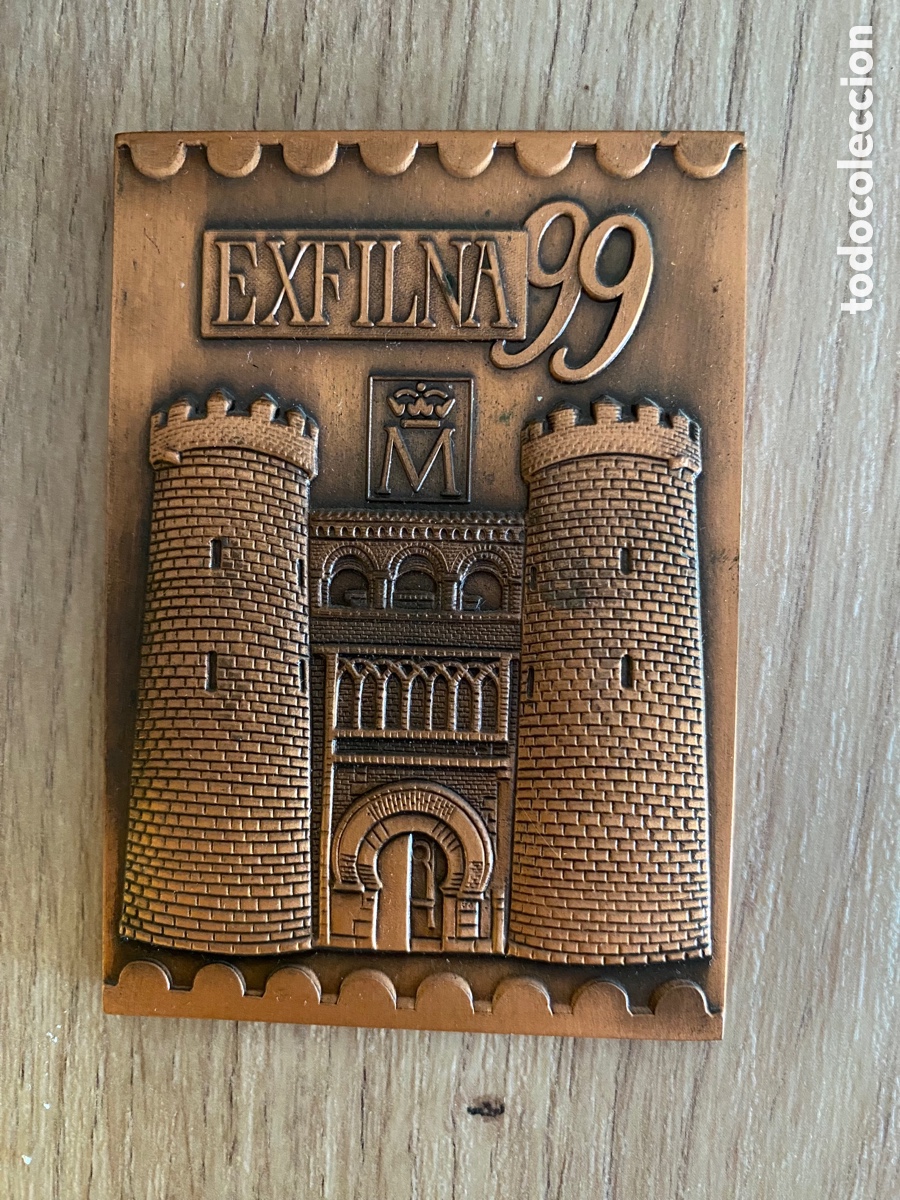 Trofeos y medallas: MEDALLA PLACA EXFILNA 99 ZARAGOZA - Foto 1