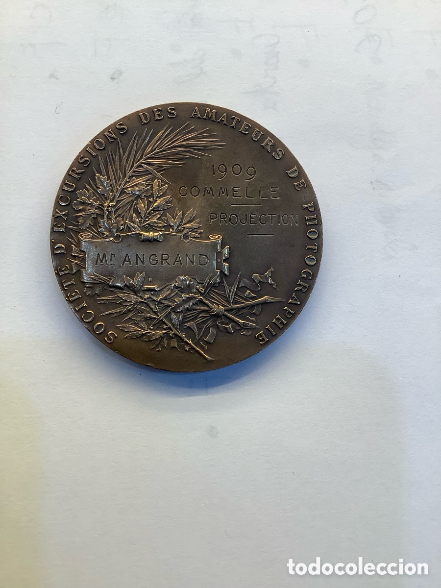 Trofeos y medallas: Medalla de bronce francesa 1909 - Foto 3