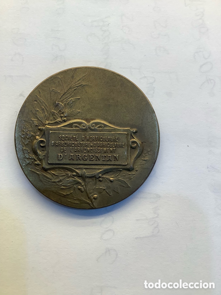 Trofeos y medallas: Medalla de bronce francesa agr&iacute;cola - Foto 2