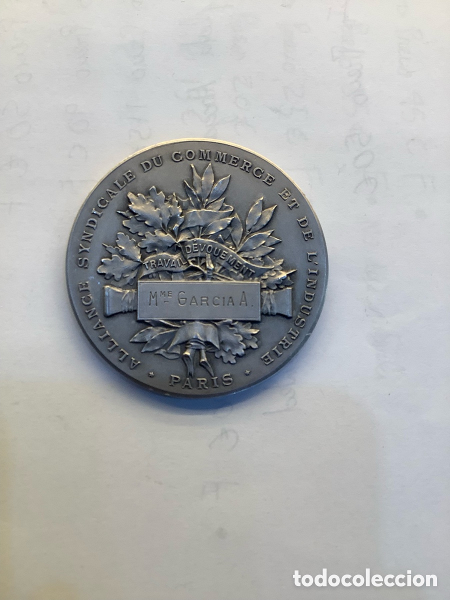 Trofeos y medallas: Medalla de bronce plateada 1924 - Foto 3