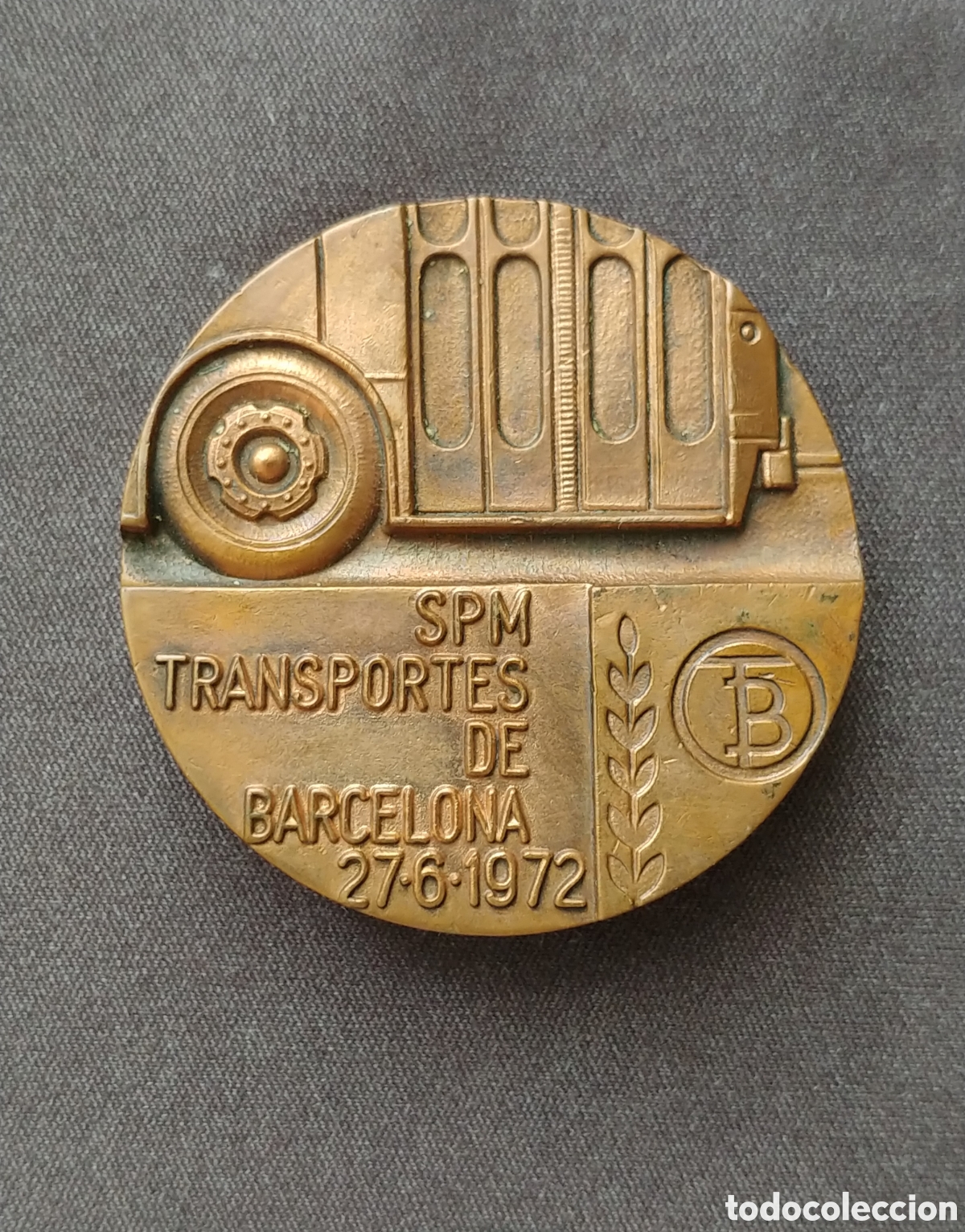 Trofeos y medallas: Espa&ntilde;a, medalla de bronce, 1972 &rdquo;Centenario del tranv&iacute;a&rdquo;, - Foto 2