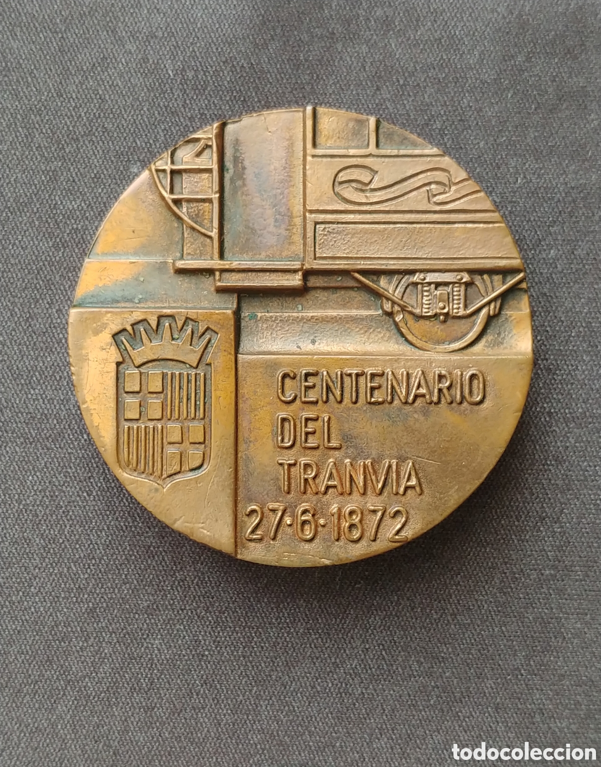 Trofeos y medallas: Espa&ntilde;a, medalla de bronce, 1972 &rdquo;Centenario del tranv&iacute;a&rdquo;, - Foto 1