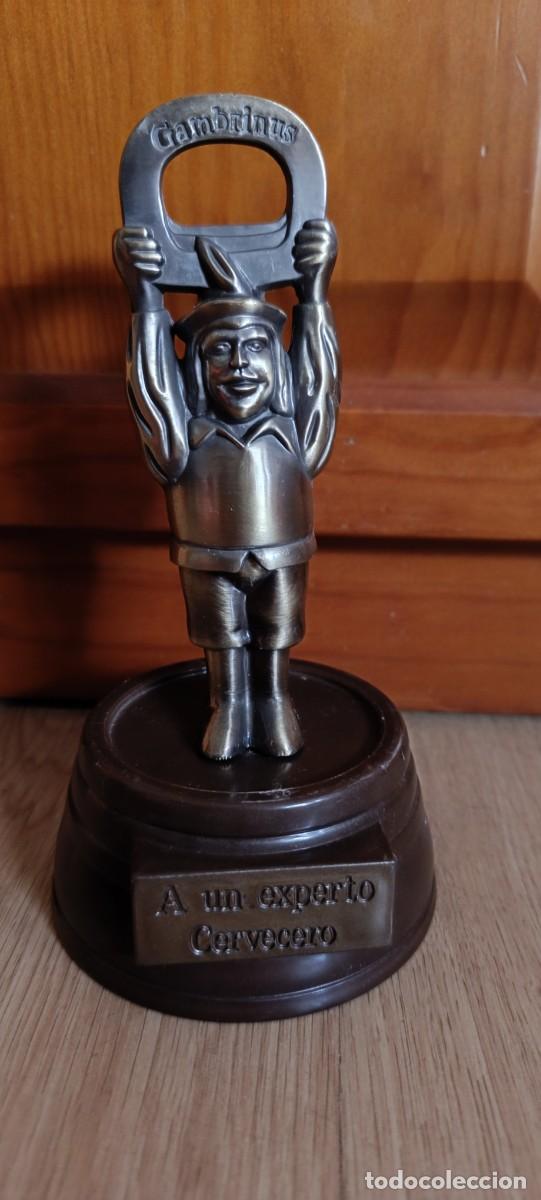 Trofeos y medallas: TROFEO GAMBRINUS A UN EXPERTO CERVECERO - Foto 1