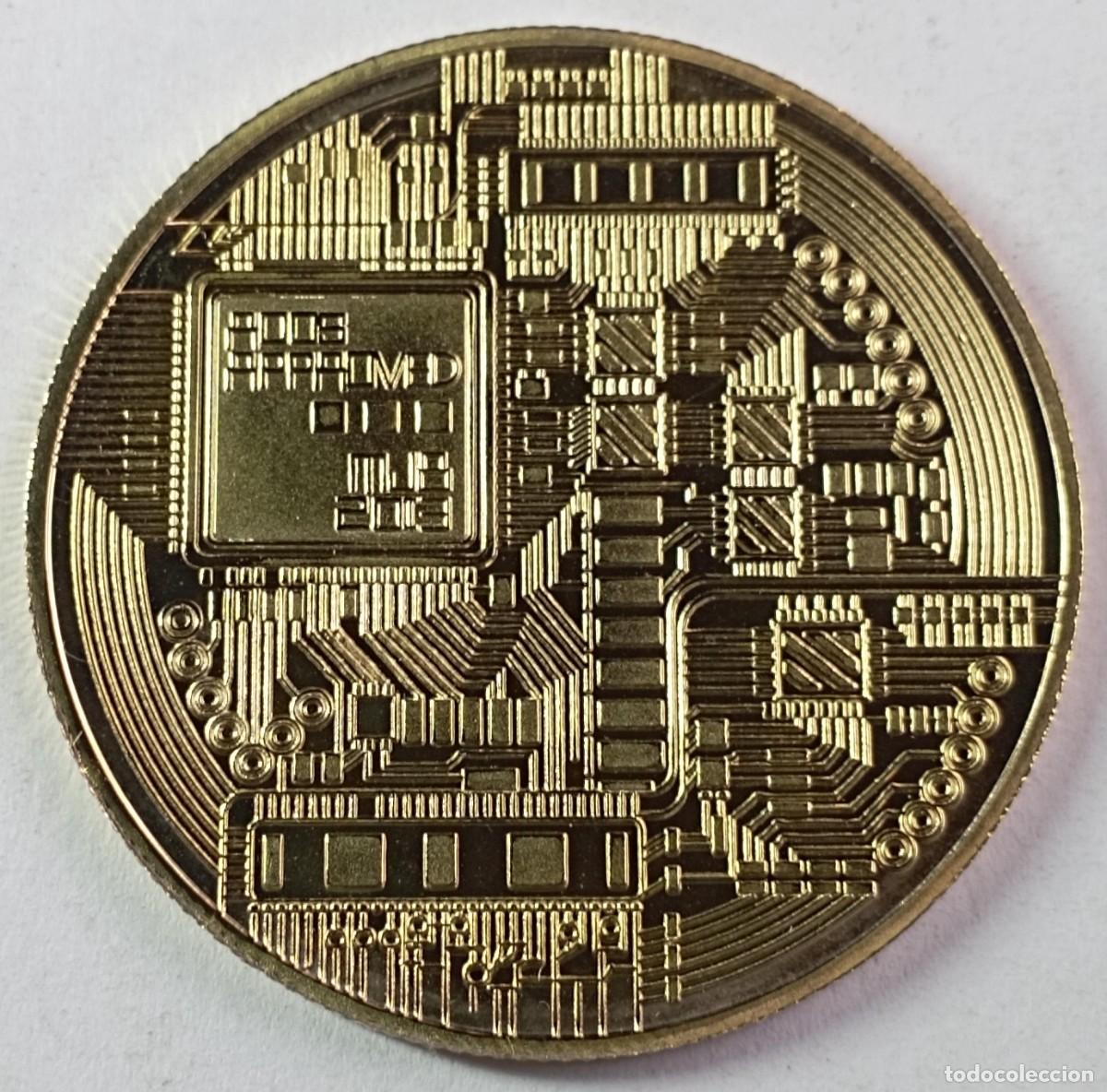 Trofeos y medallas: Moneda Bitcoin, criptomoneda - Foto 2
