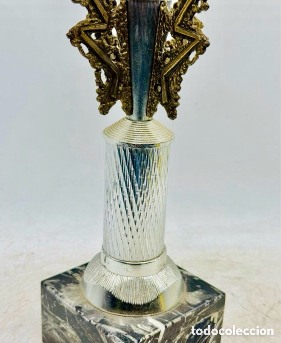 Trofeos y medallas: Trofeo Art Dec&oacute; - Metal y M&aacute;rmol - Foto 4