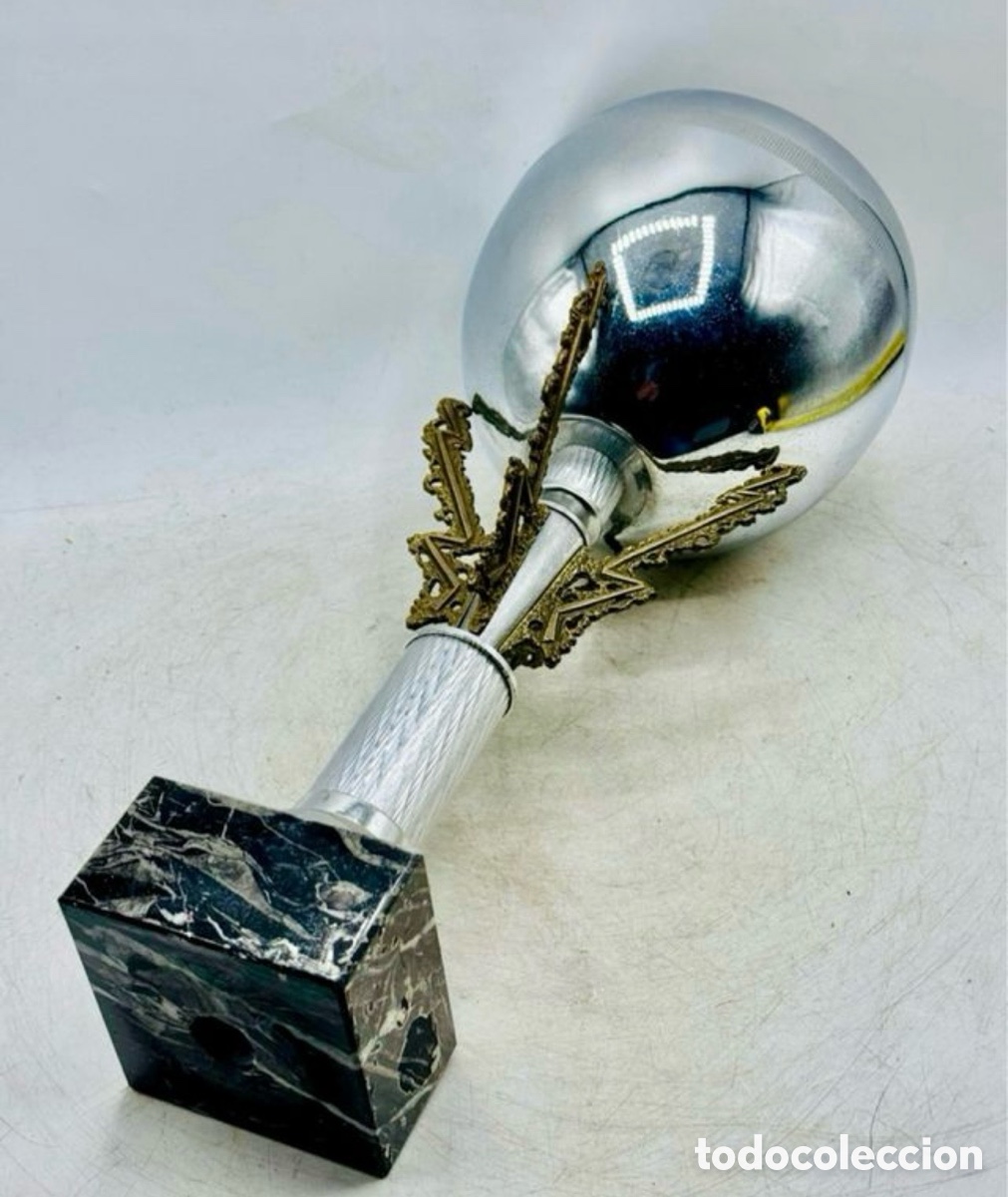 Trofeos y medallas: Trofeo Art Dec&oacute; - Metal y M&aacute;rmol - Foto 8