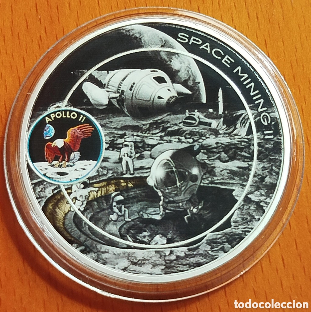 Trofeos y medallas: Moneda Conmemorativa Apolo 11 - Edici&oacute;n &rdquo;Space Mining II&rdquo; - Foto 1