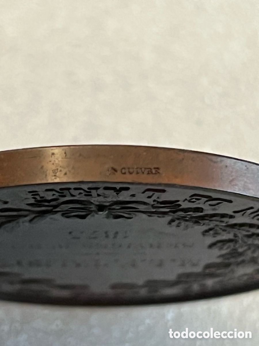 Trofeos y medallas: Medalla de cobre 1873 Soci&eacute;t&eacute; Libre De L&rsquo;Eure - Foto 3