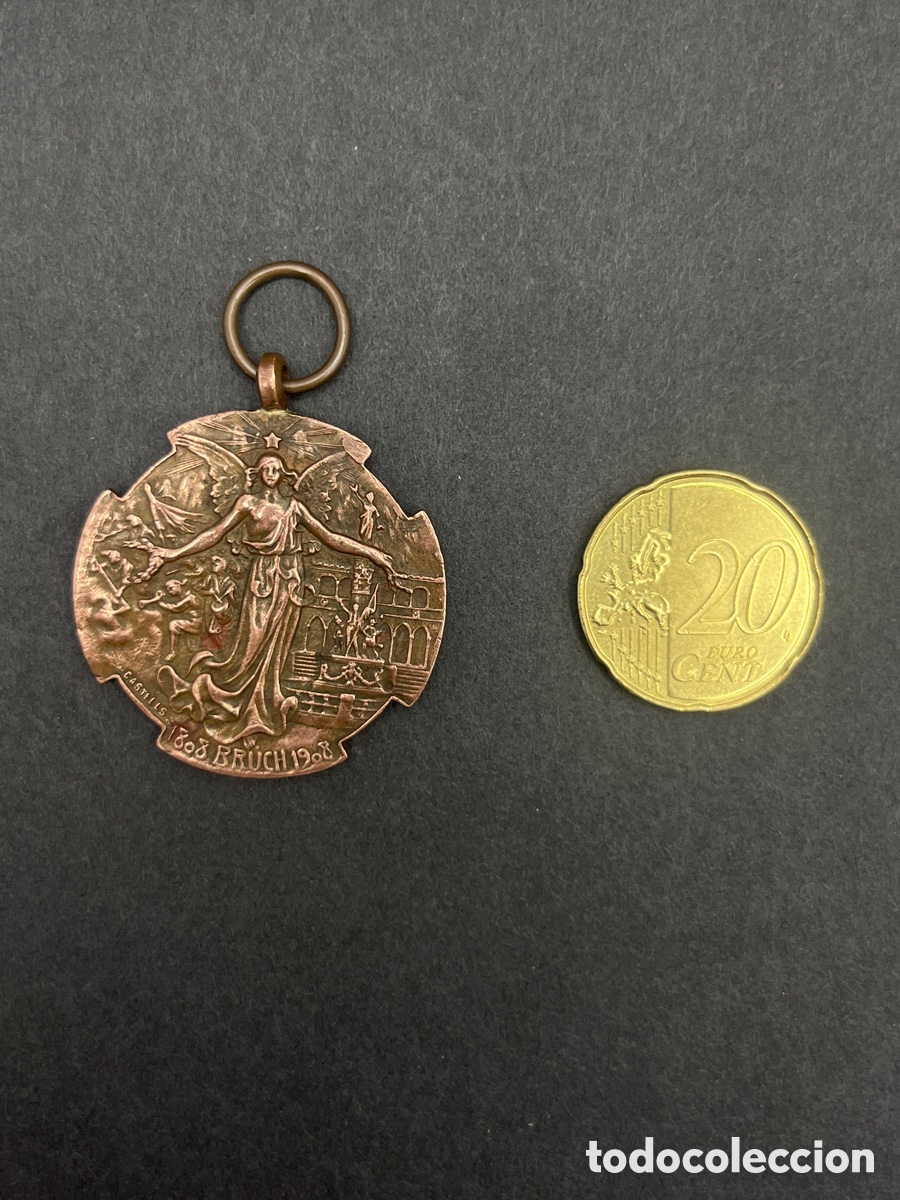 Trofeos y medallas: Medalla Centenario Batalla del Bruch 1809-1909 / MTC1 - Foto 3