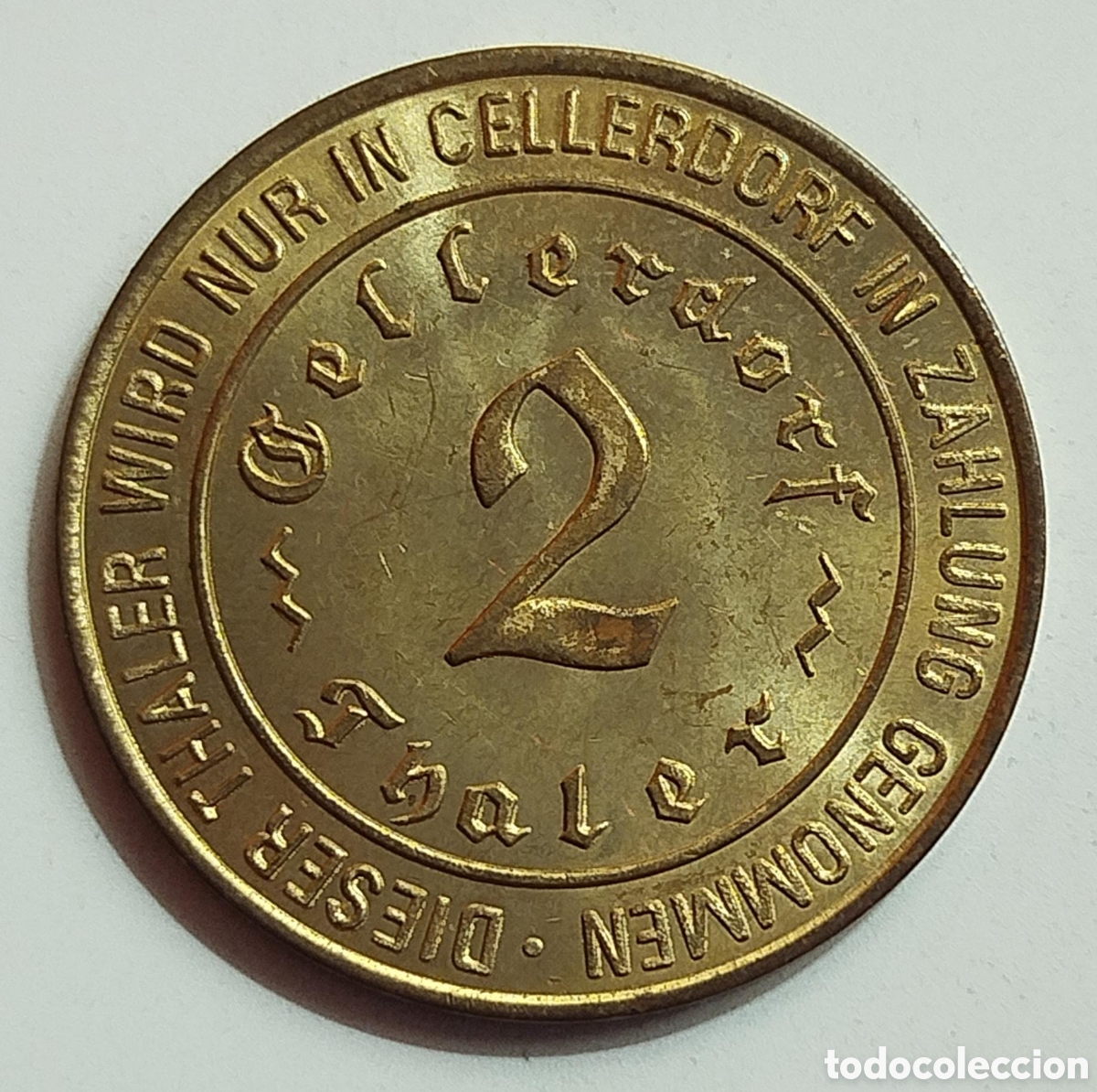 Trofeos y medallas: TOKEN 2 THALER CELLERDORF ALEMANIA 1979