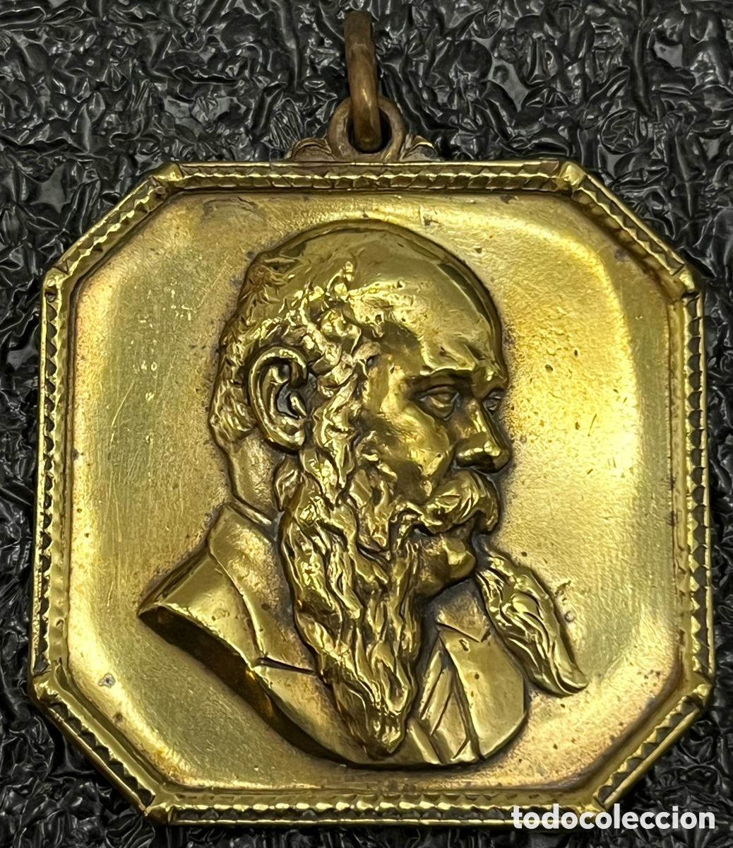 Trofeos y medallas: Medalla Octagonal en bronce Premio Rius Taulet - Foto 2