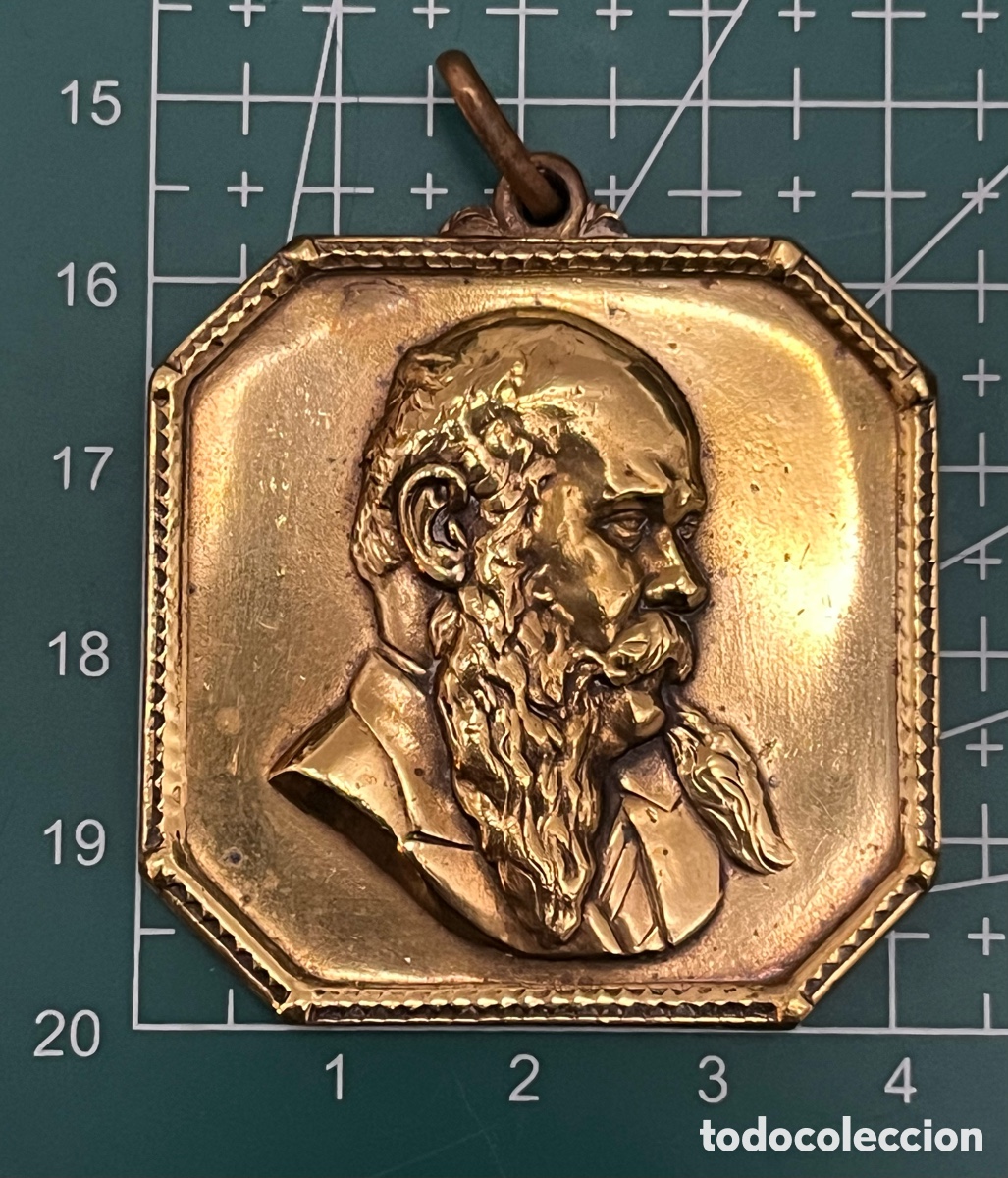 Trofeos y medallas: Medalla Octagonal en bronce Premio Rius Taulet - Foto 4
