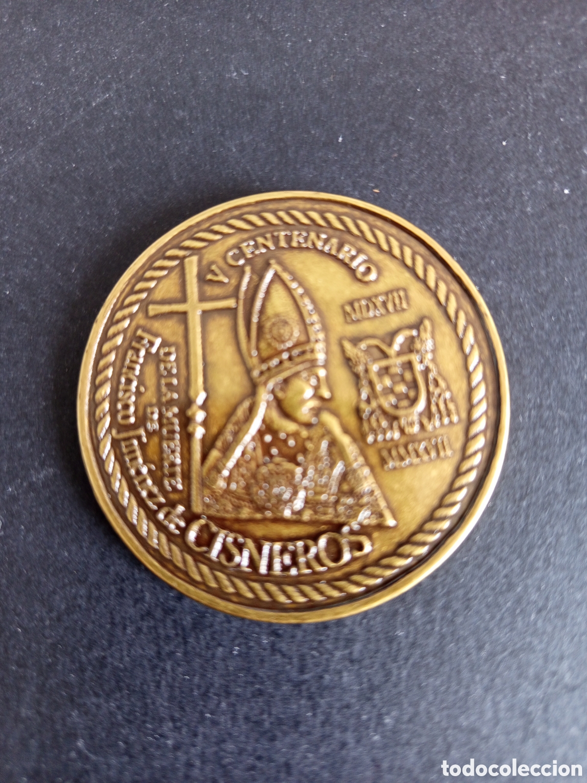 Trofeos y medallas: Medalla 41 Exposici&oacute;n Filat&eacute;lica Aranda de Duero. V Centenario Muerte Cardenal Cisneros. Ver fotos