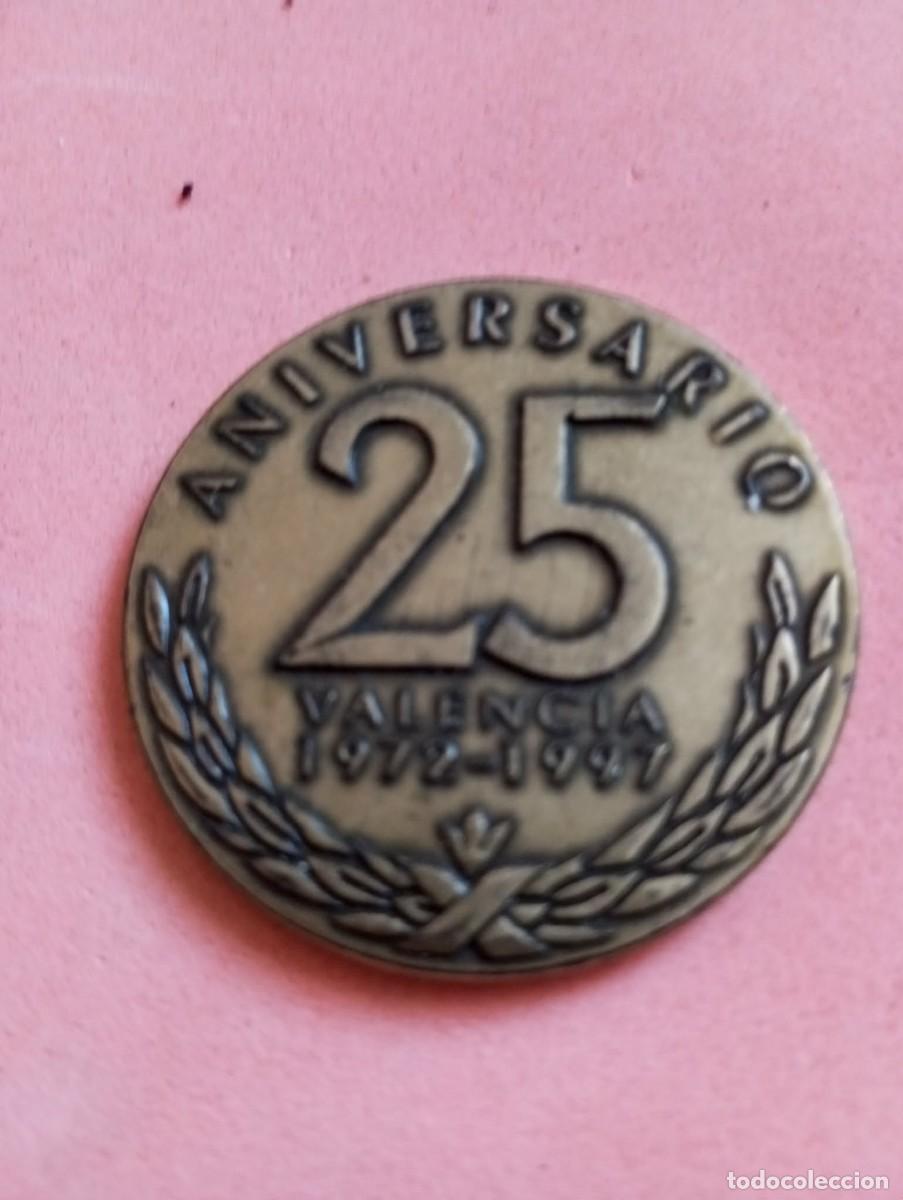 Trofeos y medallas: moneda conmemorativa metal (bronce) feria valencia DIPA, autentica, coleccion