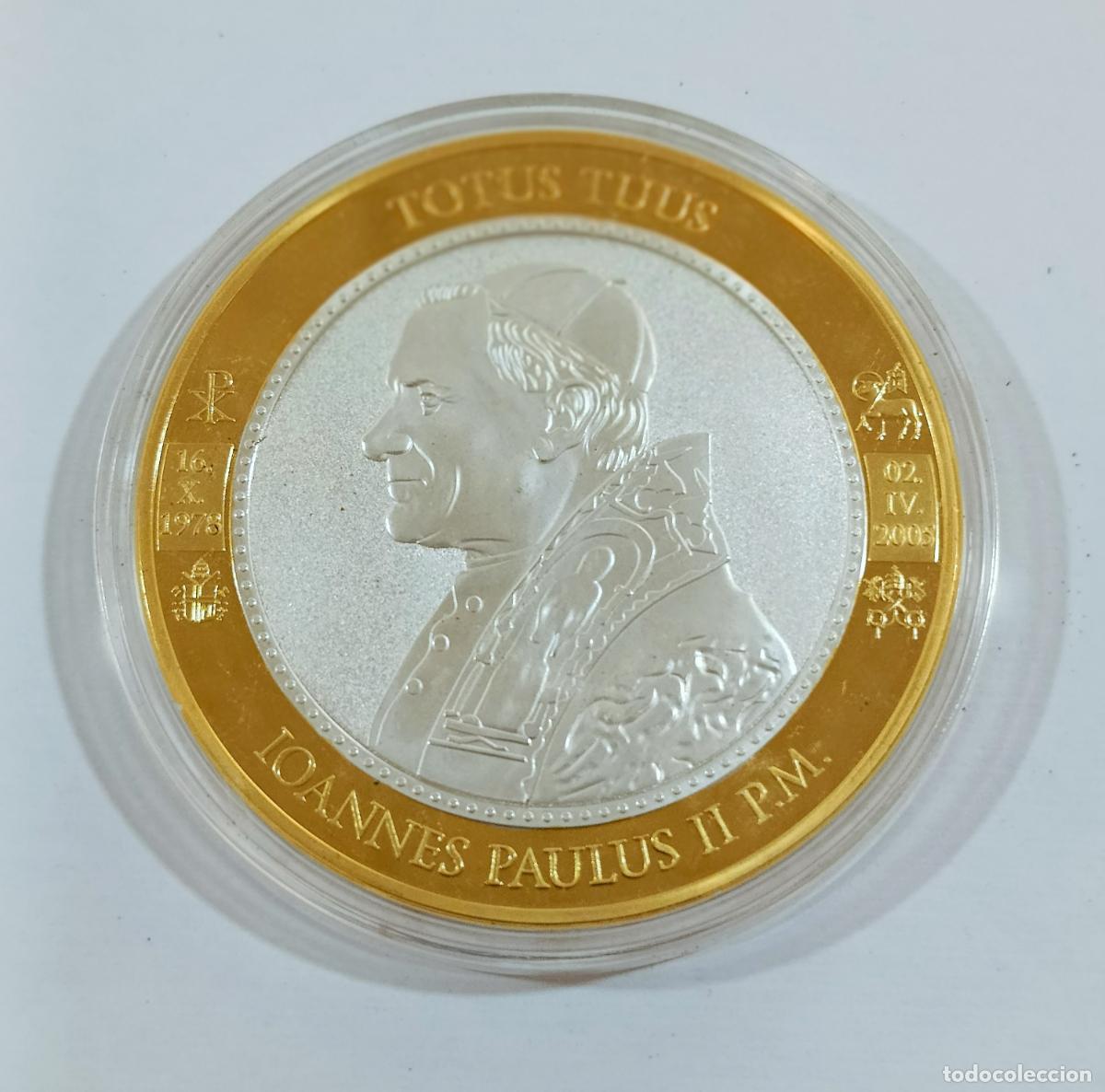 Trofeos y medallas: GRAN MEDALLA CONMEMORATIVA. JUAN PABLO II. TOTUS TUUS. CIVITAS VATICANA. RELIGI&Oacute;N