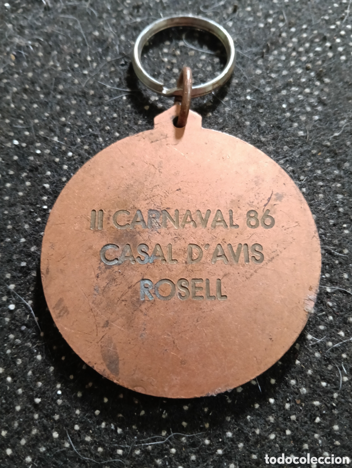 Trofeos y medallas: Medalla del Carnaval de 1986 Rosell, mide 5 cm - Foto 2