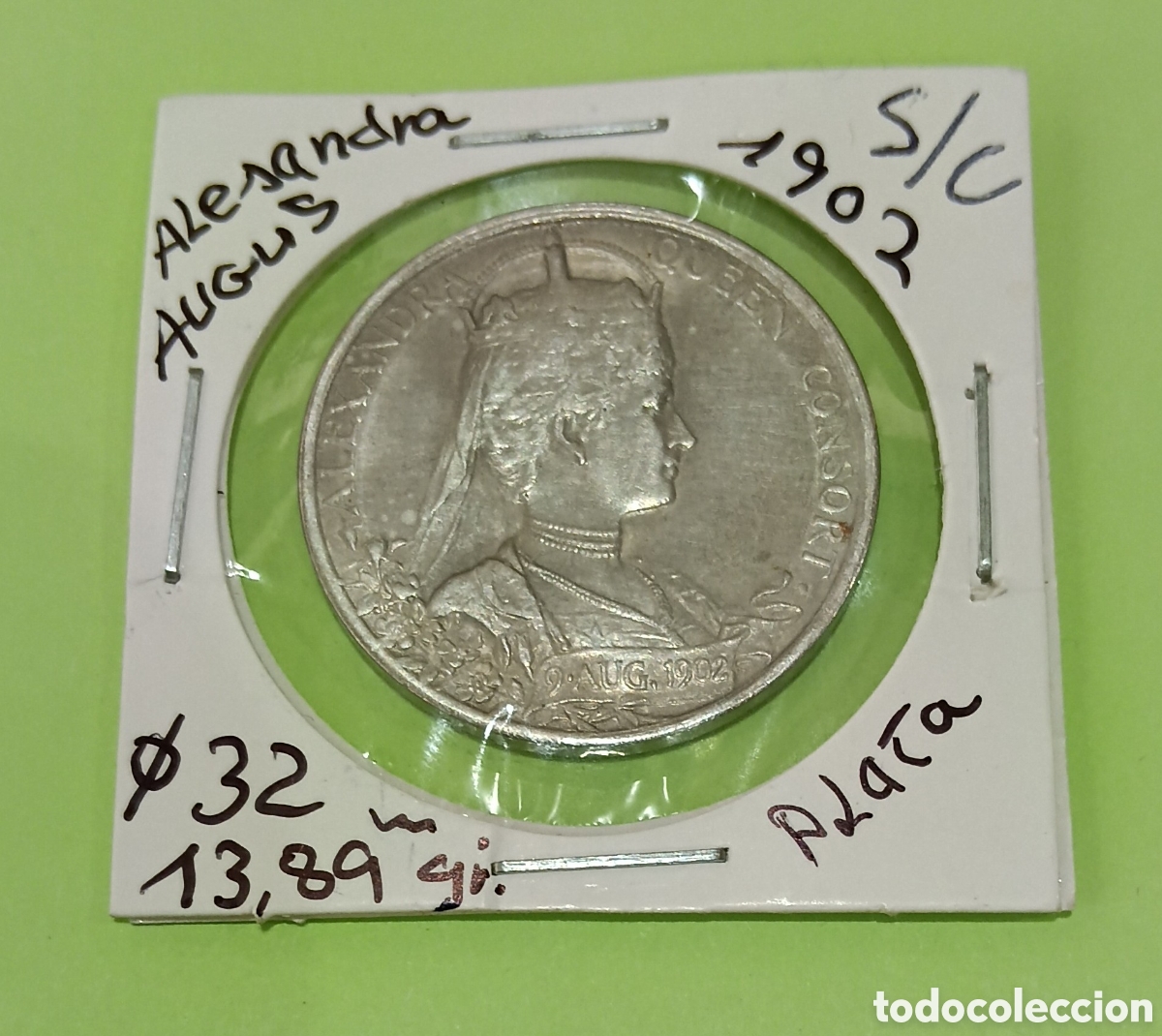 Trofeos y medallas: Medalla de Plata Coronaci&oacute;n Eduardo VII 1902