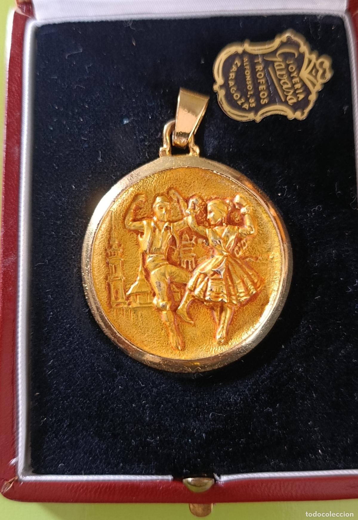Trofeos y medallas: MEDALLA CONMEMORATIVA II FESTIVAL NACIONAL DE LA JOTA. ZARAGOZA, OCTUBRE 1972. EN SU CAJA