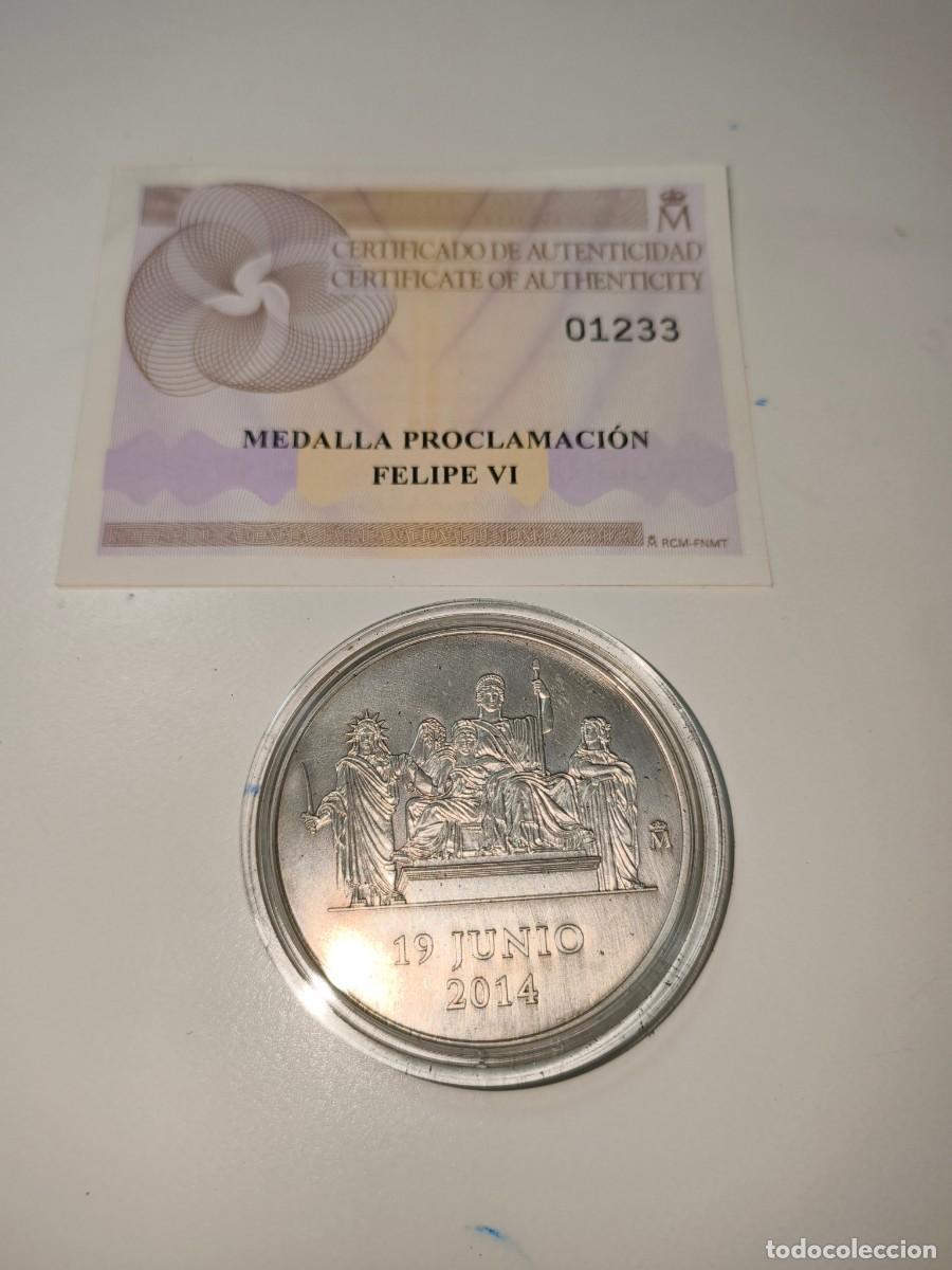 Trofeos y medallas: MEDALLA PROCLAMACION DE FELIPE VI - Foto 4