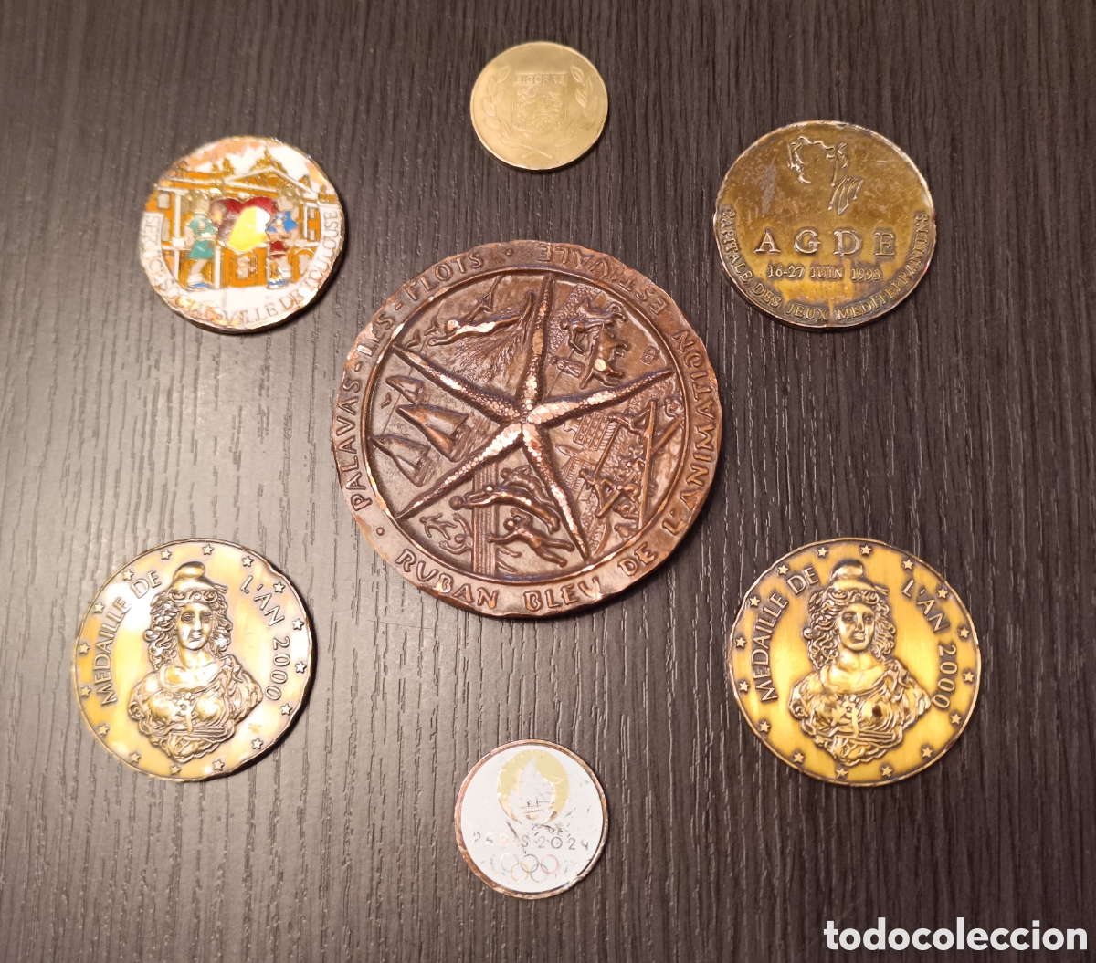 Trofeos y medallas: Lote Medallas Medallones Franceses