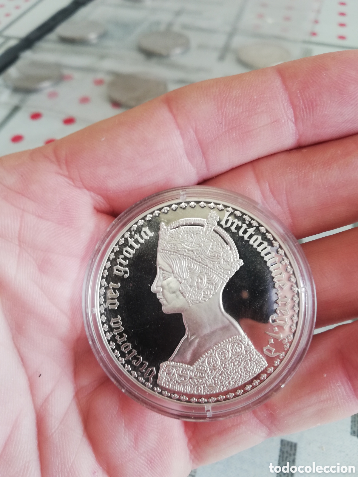 Trofeos y medallas: Medalla conmemorativa brit&aacute;nica plata