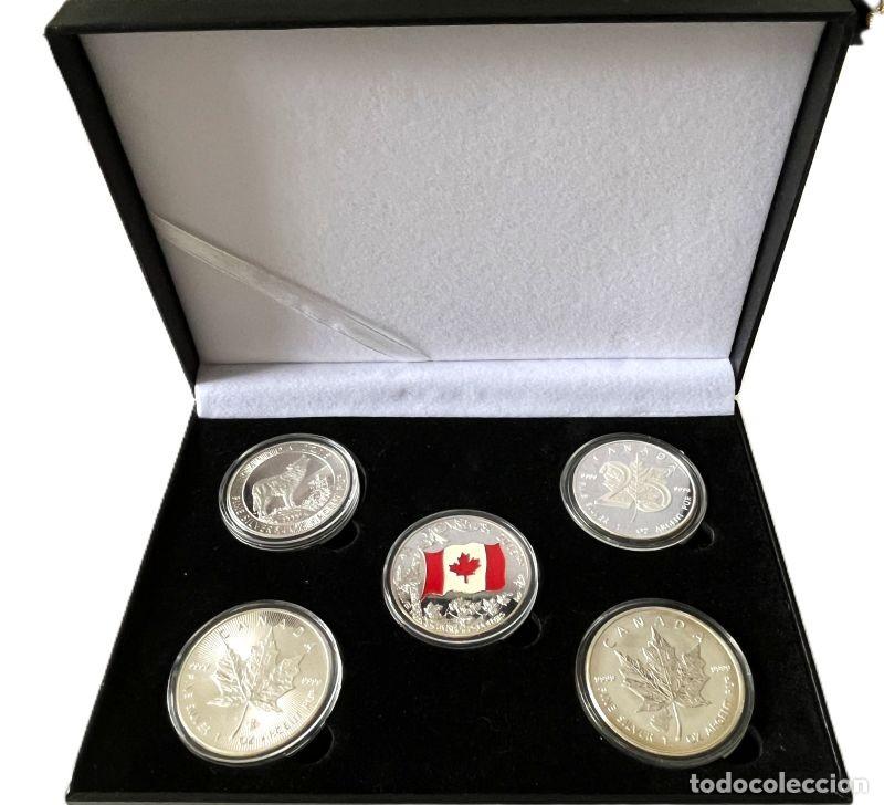 Trofeos y medallas: SET DE 5 TOKENS CONMEMORATIVOS DE LA REINA ISABEL II CANAD&Aacute;. COLECCI&Oacute;N DE SOUVENIRS (TS 26)