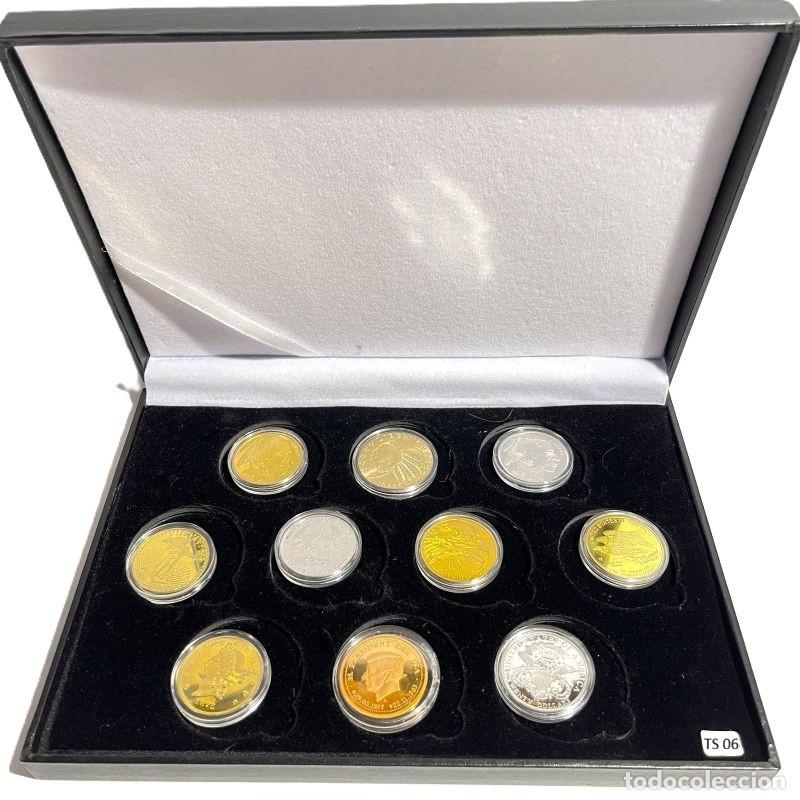 Trofeos y medallas: 10 TOKENS CONMEMORATIVOS R&Eacute;PLICAS LINGOTES EE.UU: BIS&Oacute;NTE, LIBERTY, INDIAN, KENNEDY. SOUVENIRS (TS06