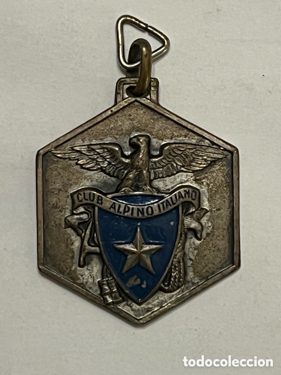 Trof&eacute;us e medalhas: MEDALLA. Club Alpino Italiano. Reverso: san bernardo de mentone. Di&aacute;metro: 3,5 cm.,